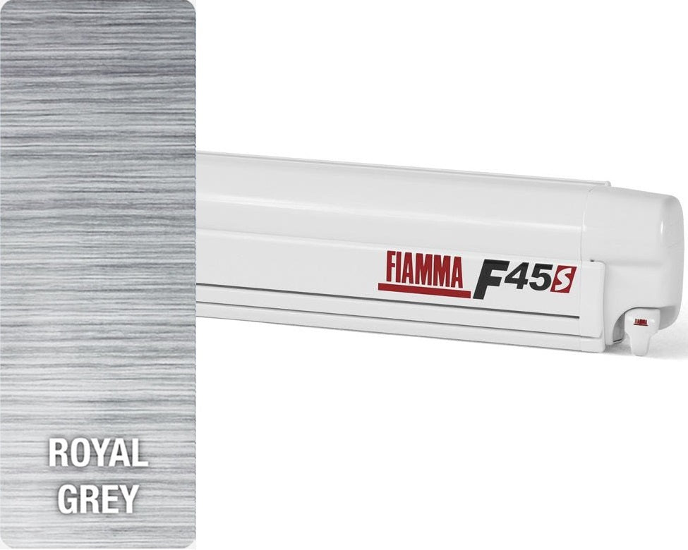 Fiamma F45S Wall Mounted 2.6M Awning, Royal Grey