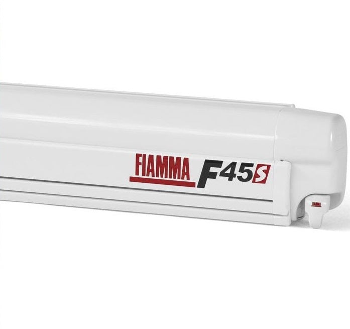 Fiamma F45S Wall Mounted 2.6M Awning, Royal Blue