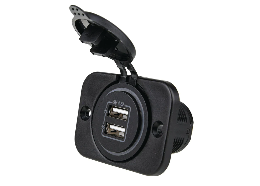 Double USB Socket 12/24V