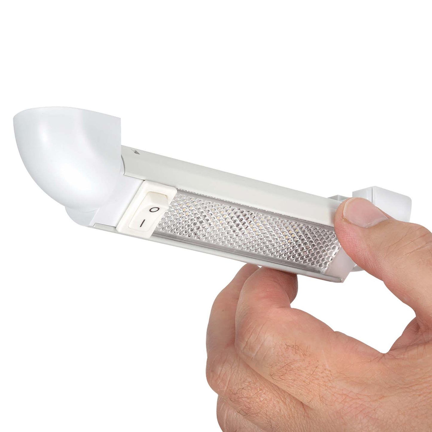 255mm LED Swivel Rail Light, Switched