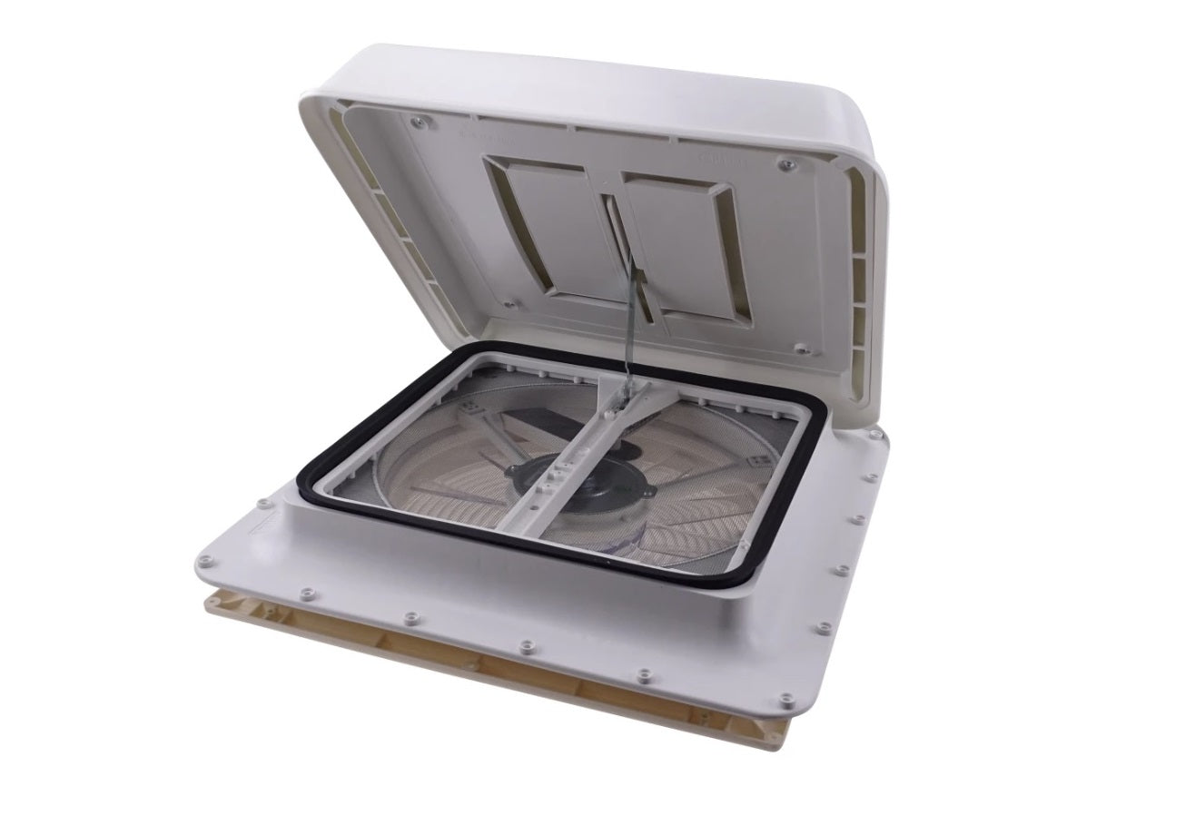 Fiamma 160 Turbo Vent Premium 400x400 White Cover