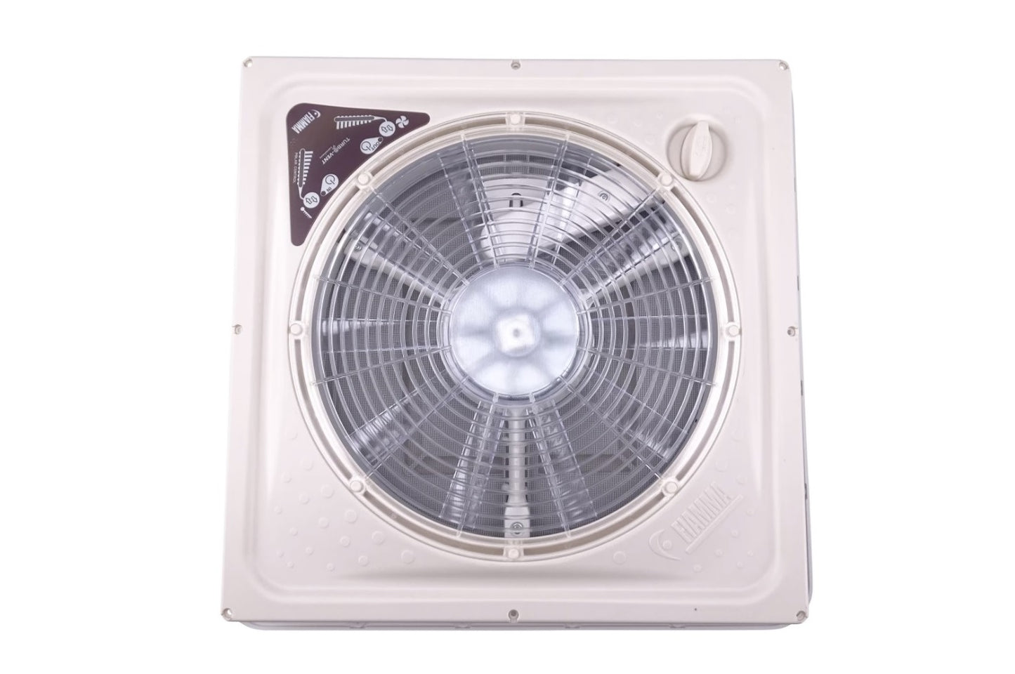 Fiamma 160 Turbo Vent Premium 400x400 White Cover