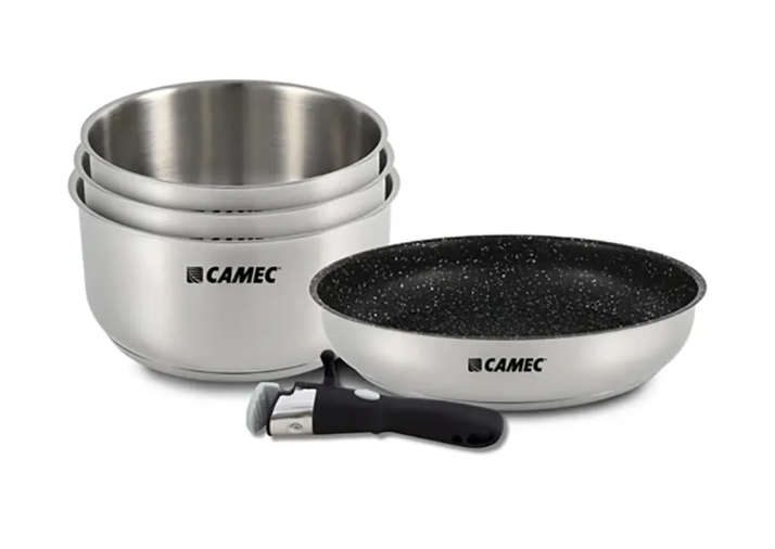 Camec Spacesaver 3 Pots & Pan Set