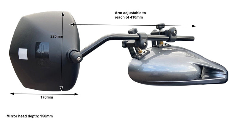 Milenco Grand Aero Platinum Towing Mirrors