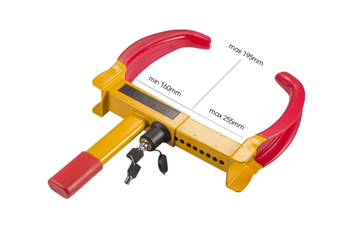 Universal Wheel Clamp with 2 Keys