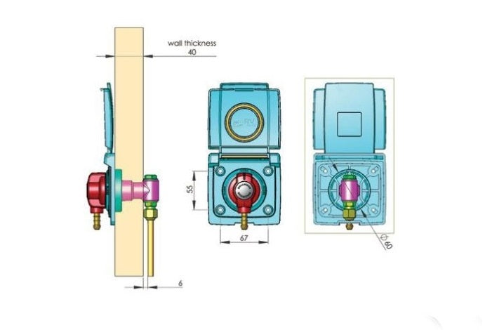 Bullfinch Exterior Gas Connection