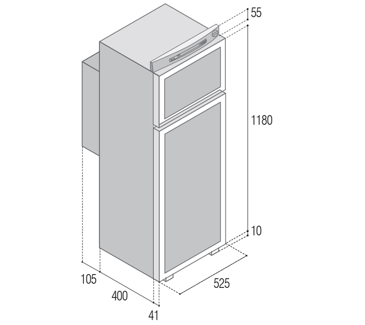Vitrifrigo VF5150-E 150L 3 Way Fridge