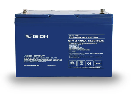 Vision 12V 100Ah Lithium Battery