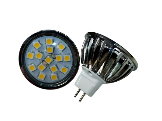 Bulb 15 LED MR16 Warm White 8-30 V