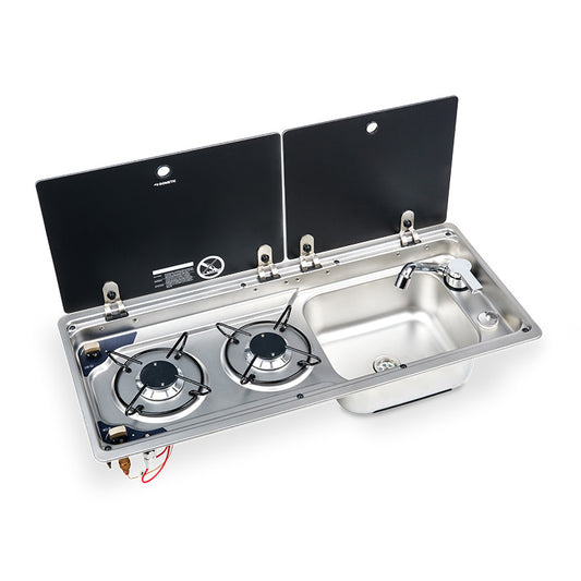 Dometic 2 Burner Hob with Right Hand Sink