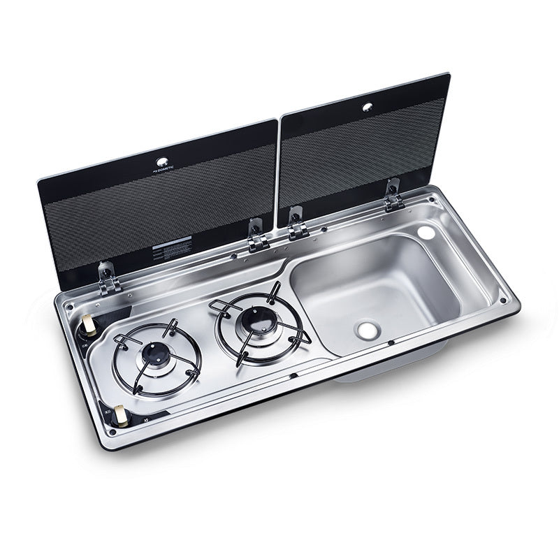 Dometic 2 Burner Hob with Right Hand Sink