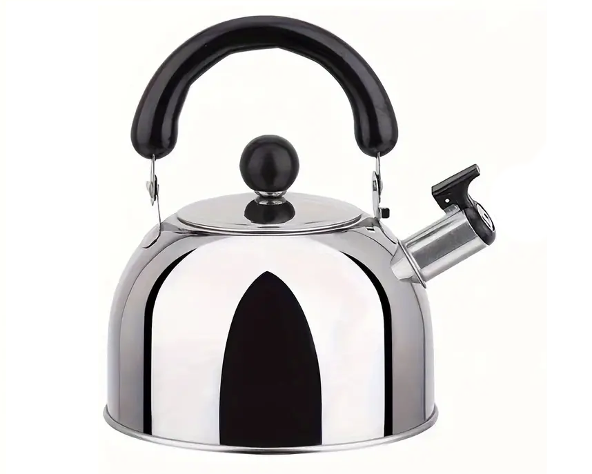 Whistling Stainless Steel Kettle with Folding Handle