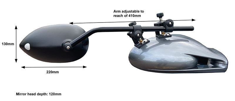 Milenco Platinum Aero Towing Mirrors