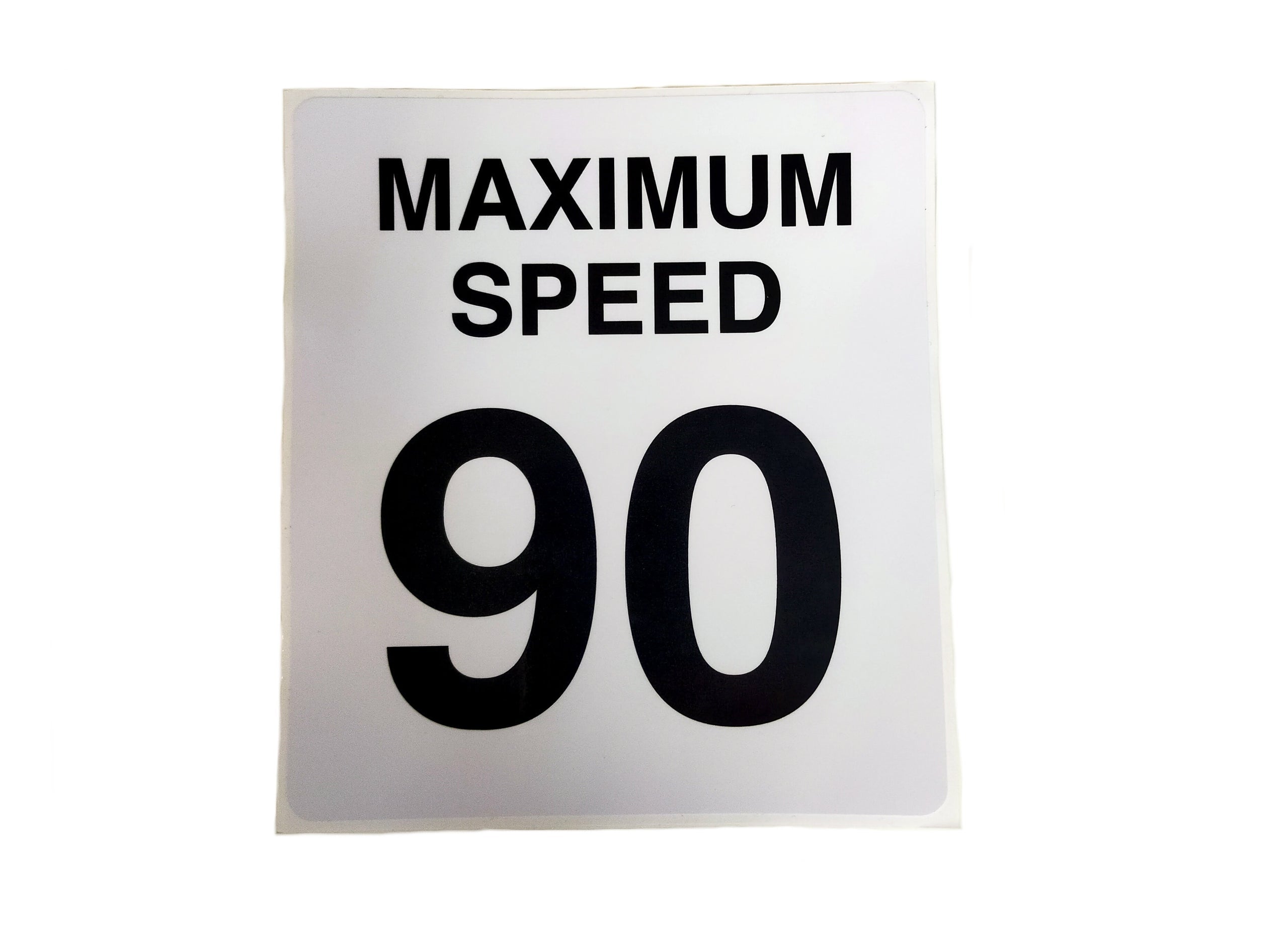 Maximum Speed 90Km Sticker – Gipsy Caravans